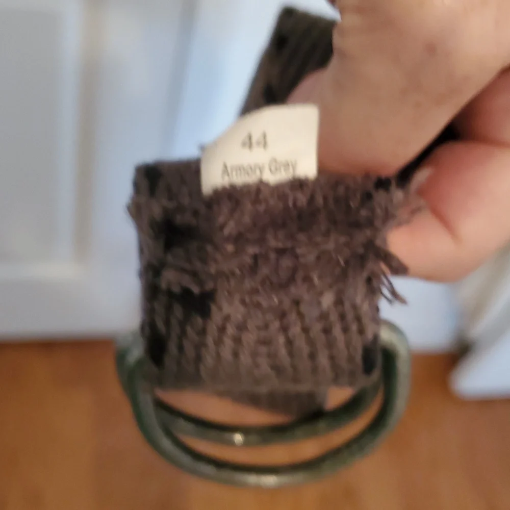 Grey Brown Woven Belt Size 44 🌻 Adjustable